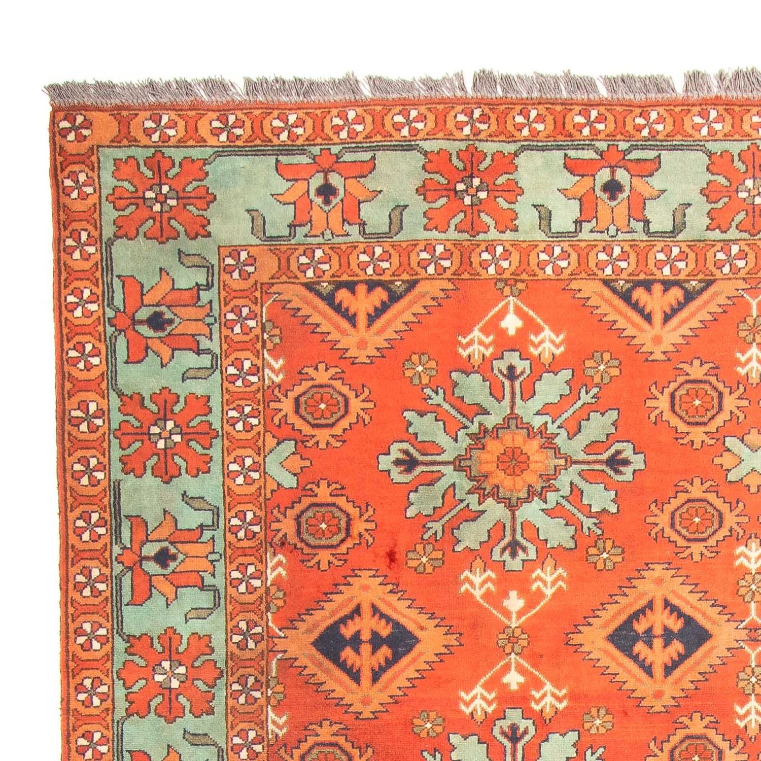 Alfombra afgana - Hatschlu - 273 x 213 cm - rojo claro