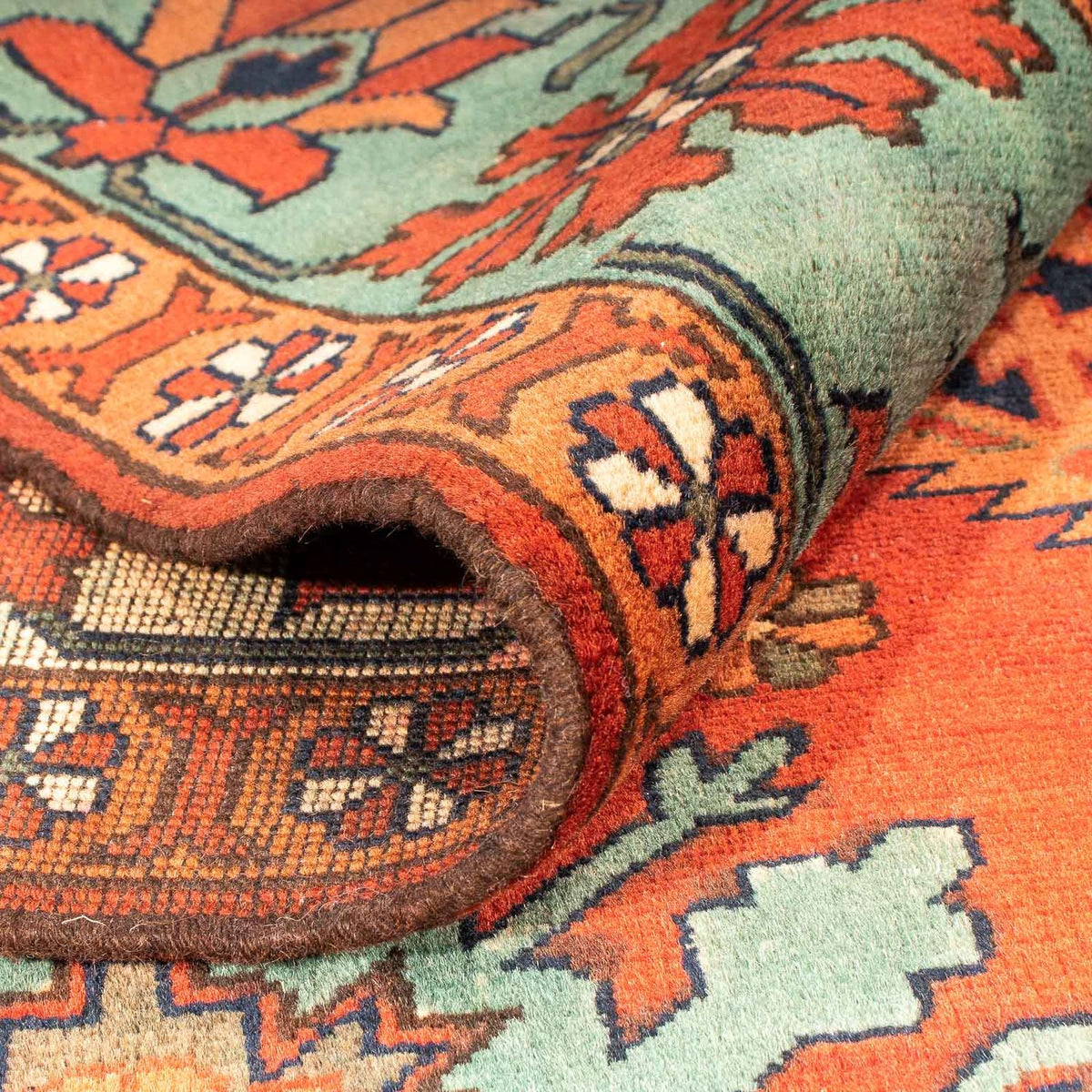 Alfombra afgana - Hatschlu - 273 x 213 cm - rojo claro