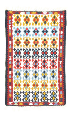 Alfombra Kelim - Antigua - 150 x 94 cm - beige