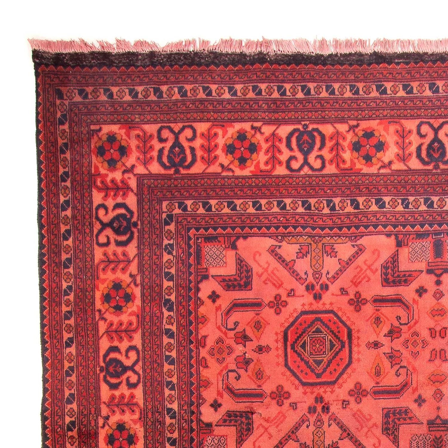 Alfombra afgana - Hatschlu - 290 x 200 cm - rojo