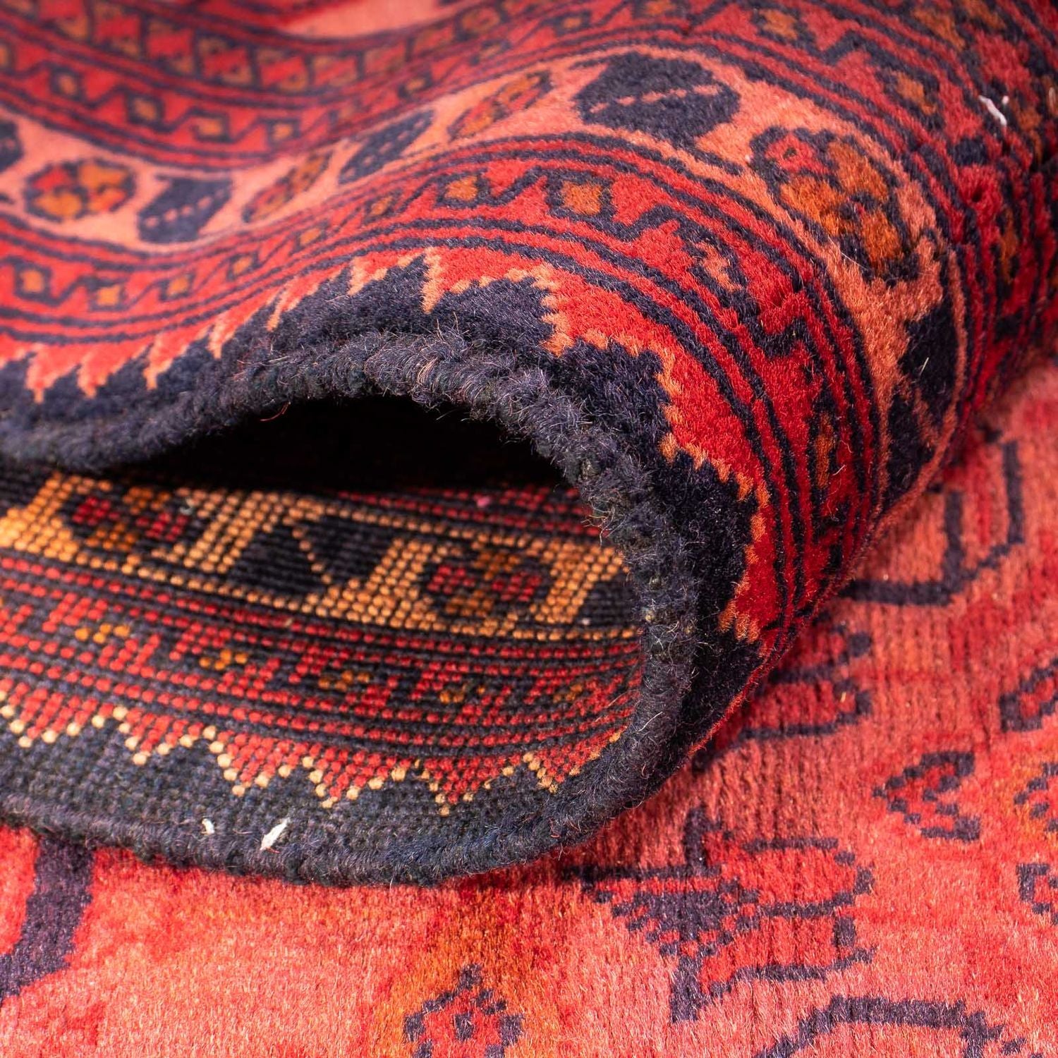 Alfombra afgana - Hatschlu - 290 x 200 cm - rojo