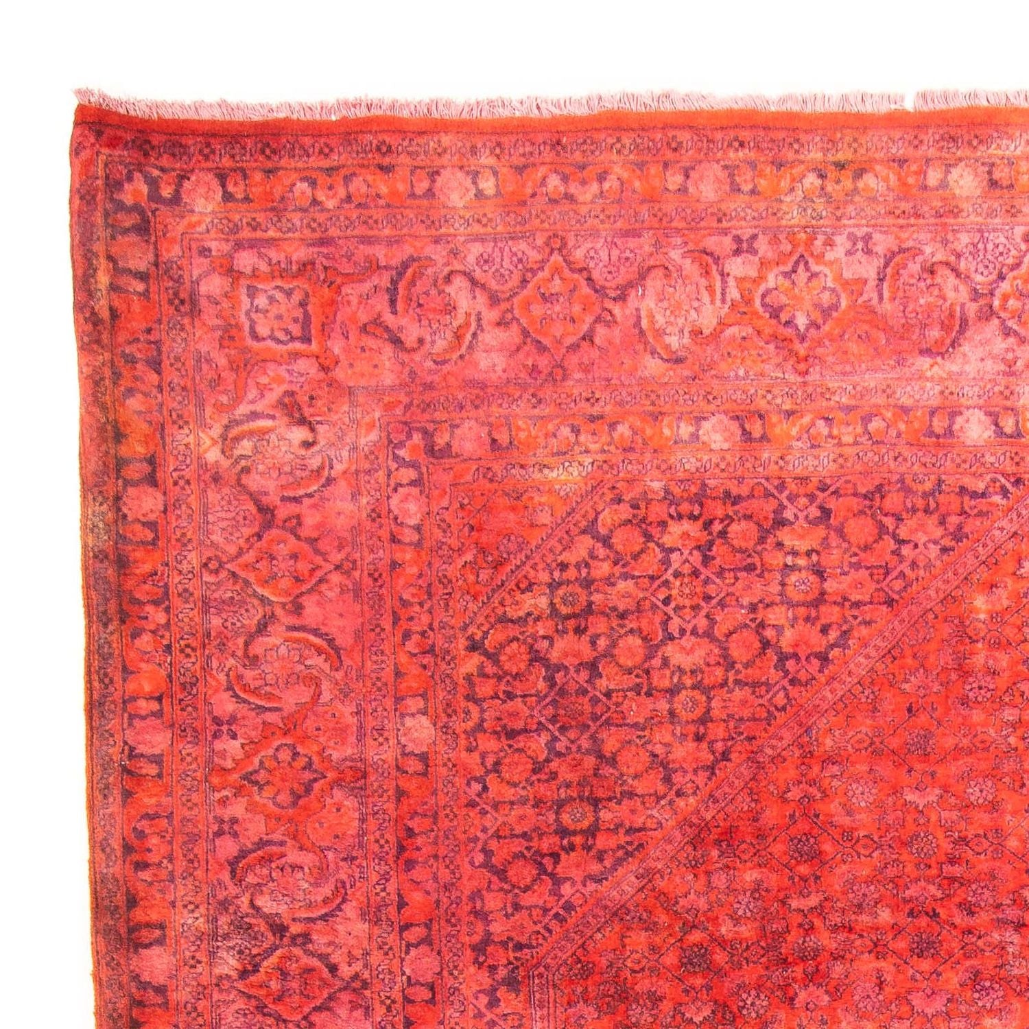 Alfombra persa - Bidjar - 280 x 205 cm - rojo claro
