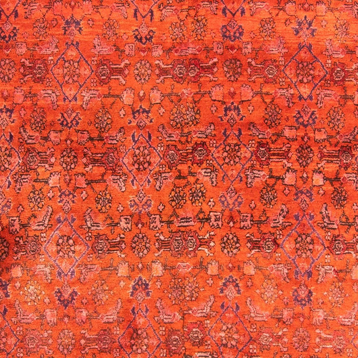 Alfombra persa - Bidjar - 315 x 155 cm - rojo claro