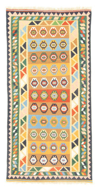 Alfombra de pasillo Alfombra Kelim - Oriental - 256 x 128 cm - colorido