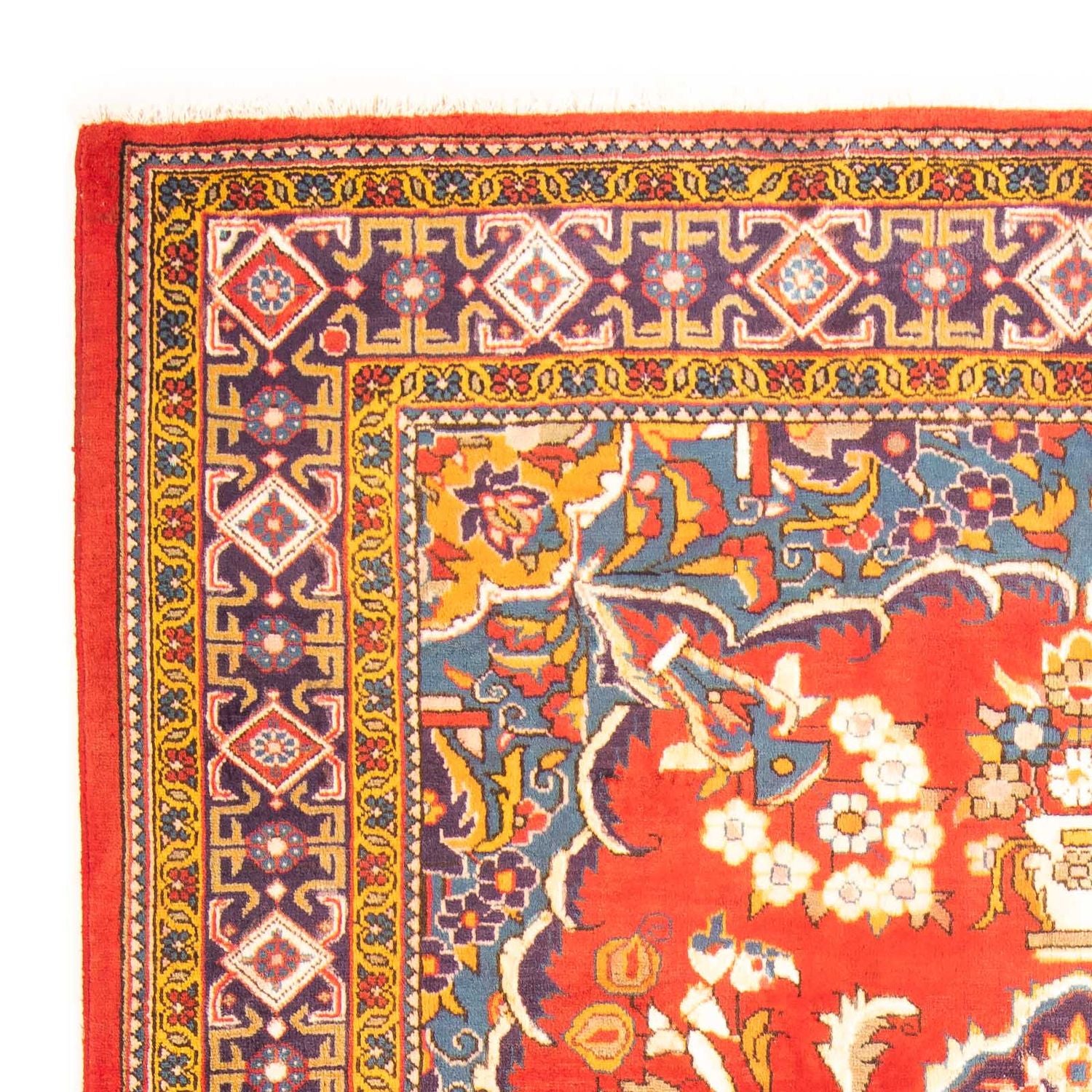 Alfombra persa - Nómada - 210 x 173 cm - rojo