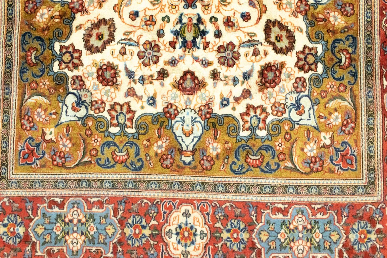 Alfombra persa - Ghom - 245 x 142 cm - beige