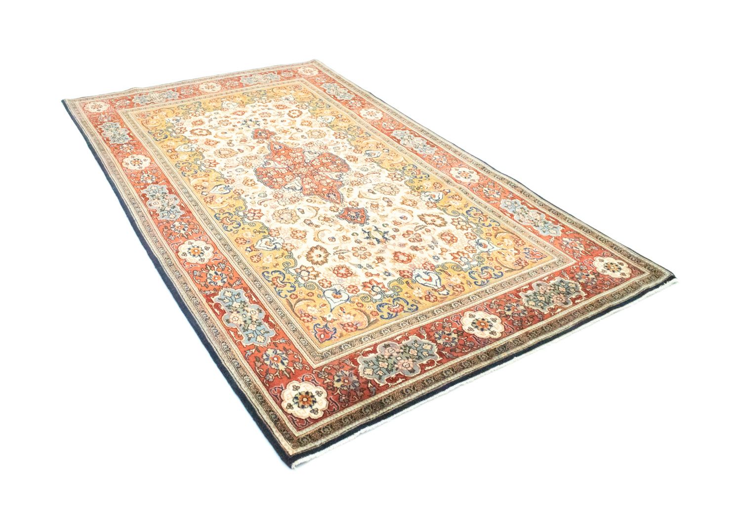 Alfombra persa - Ghom - 245 x 142 cm - beige