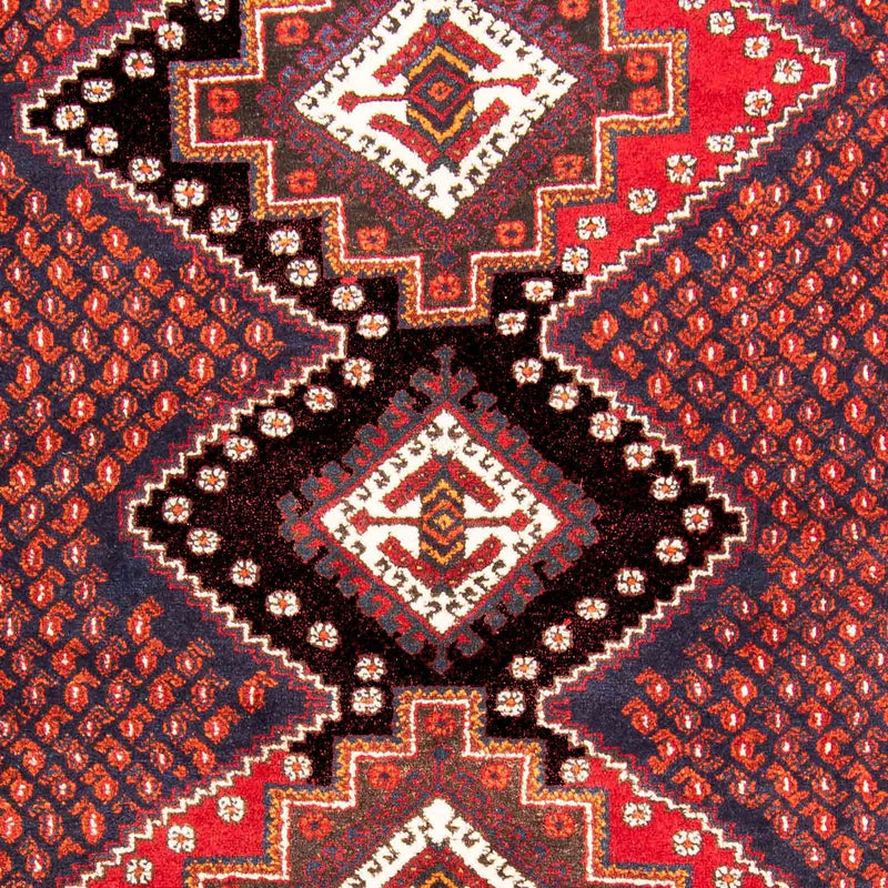 Alfombra persa - Nómada - 205 x 164 cm - rojo