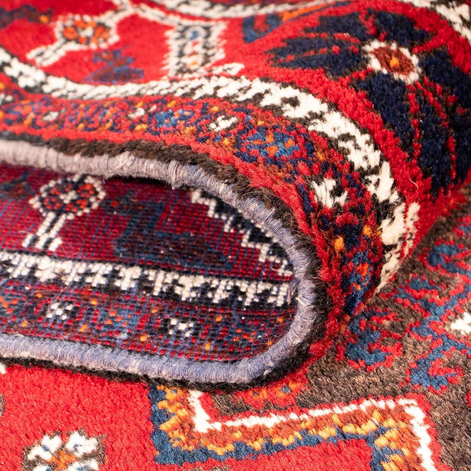 Alfombra persa - Nómada - 205 x 164 cm - rojo