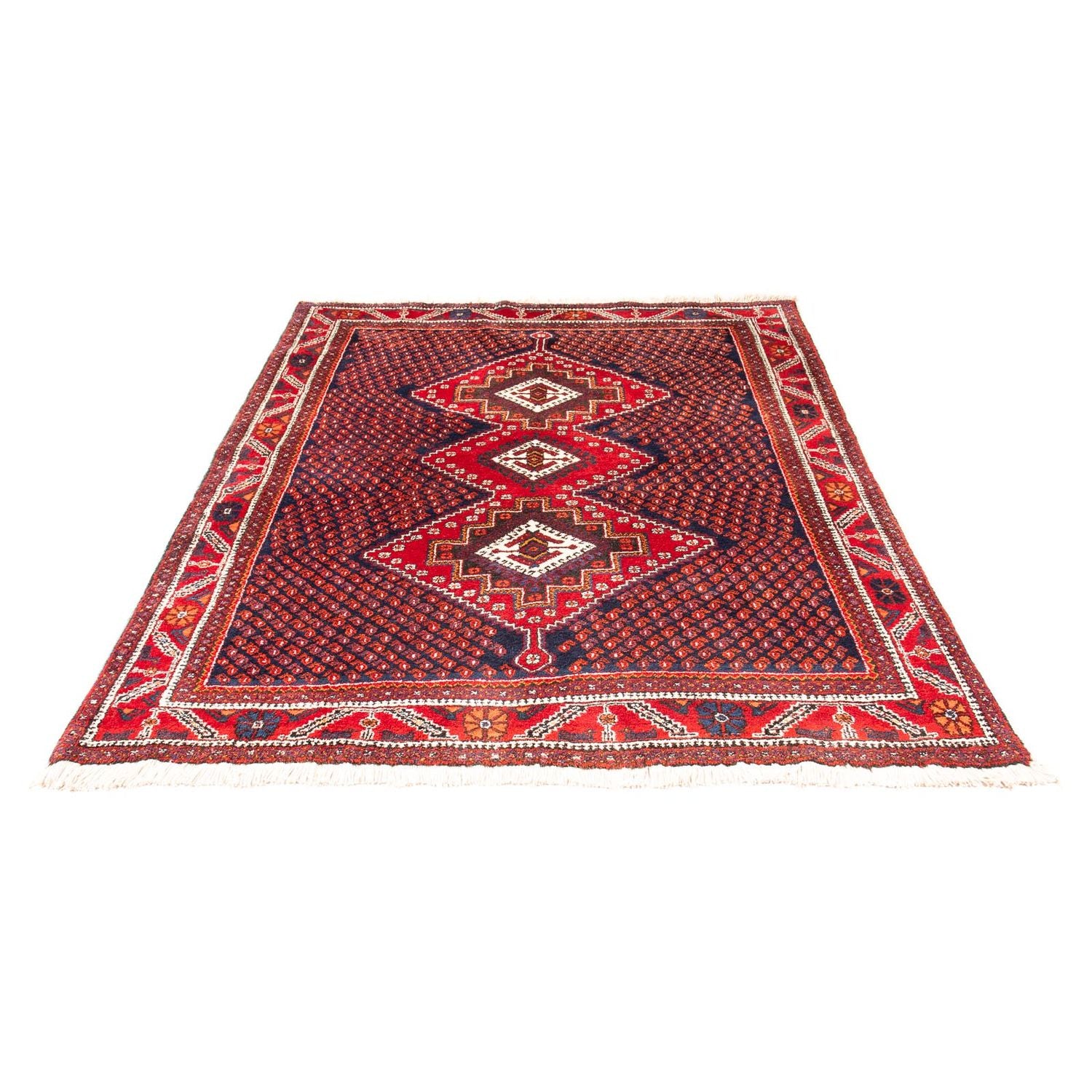 Alfombra persa - Nómada - 205 x 164 cm - rojo