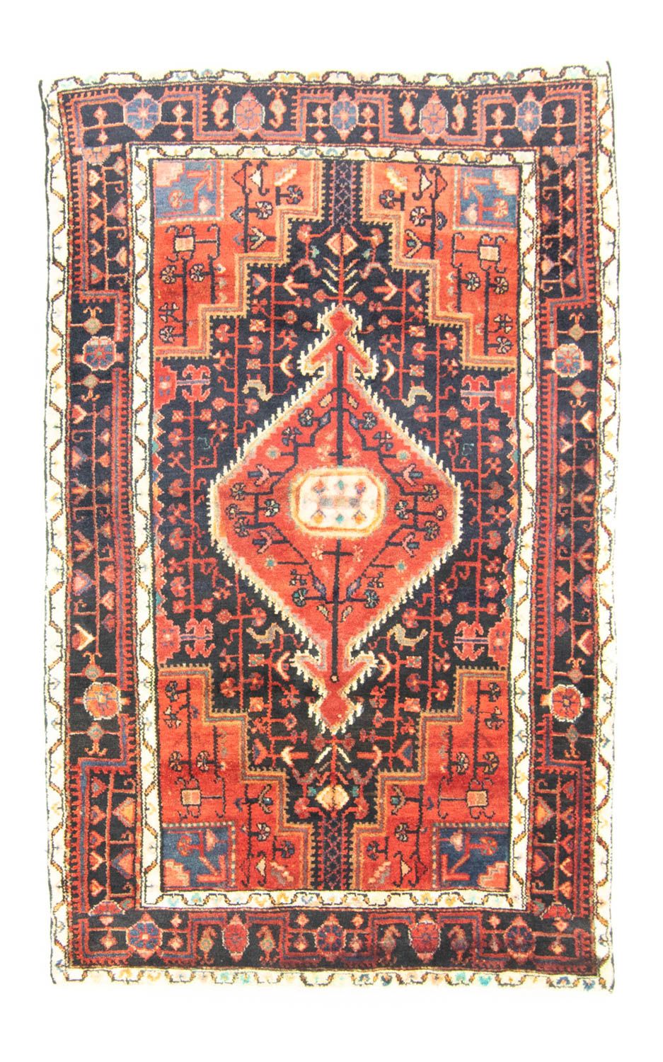 Alfombra persa - Nómada - 193 x 120 cm - naranja