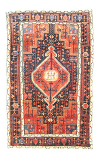 Alfombra persa - Nómada - 193 x 120 cm - naranja