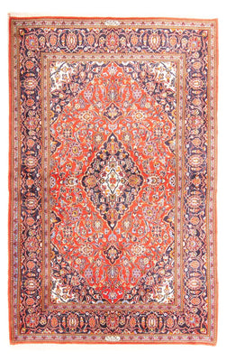 Alfombra persa - Keshan - 217 x 139 cm - rojo claro