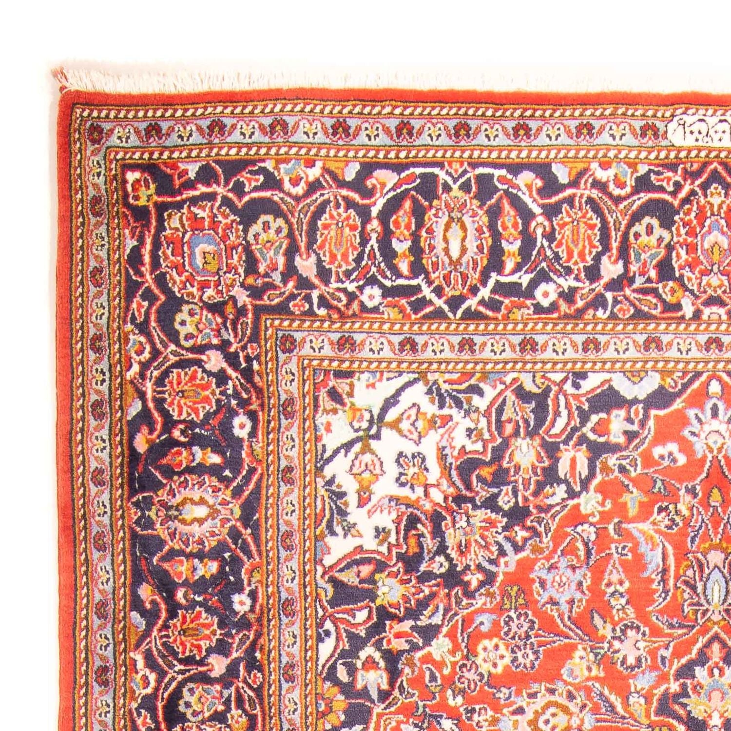 Alfombra persa - Keshan - 217 x 139 cm - rojo claro