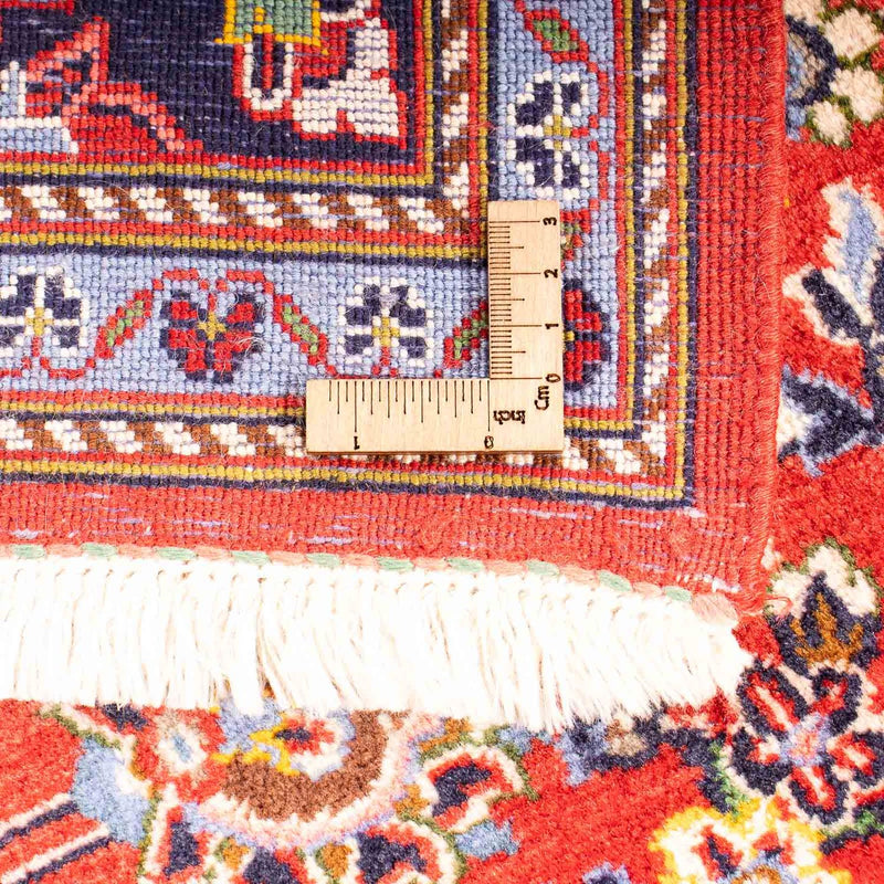 Alfombra persa - Keshan - 217 x 139 cm - rojo claro