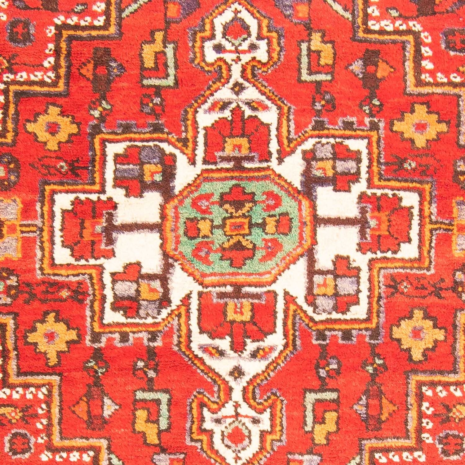 Alfombra persa - Nómada - 234 x 151 cm - rojo claro
