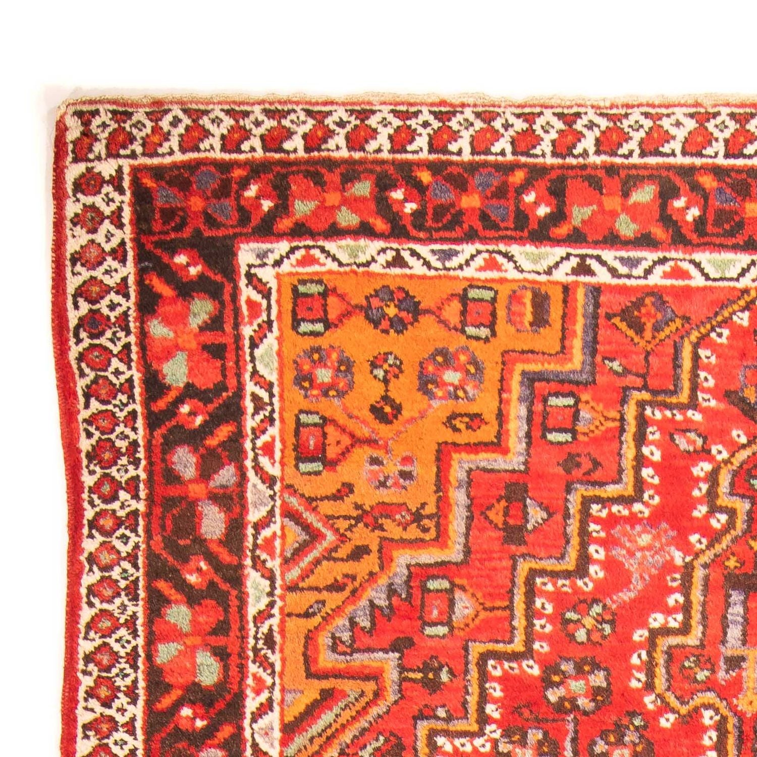 Alfombra persa - Nómada - 234 x 151 cm - rojo claro