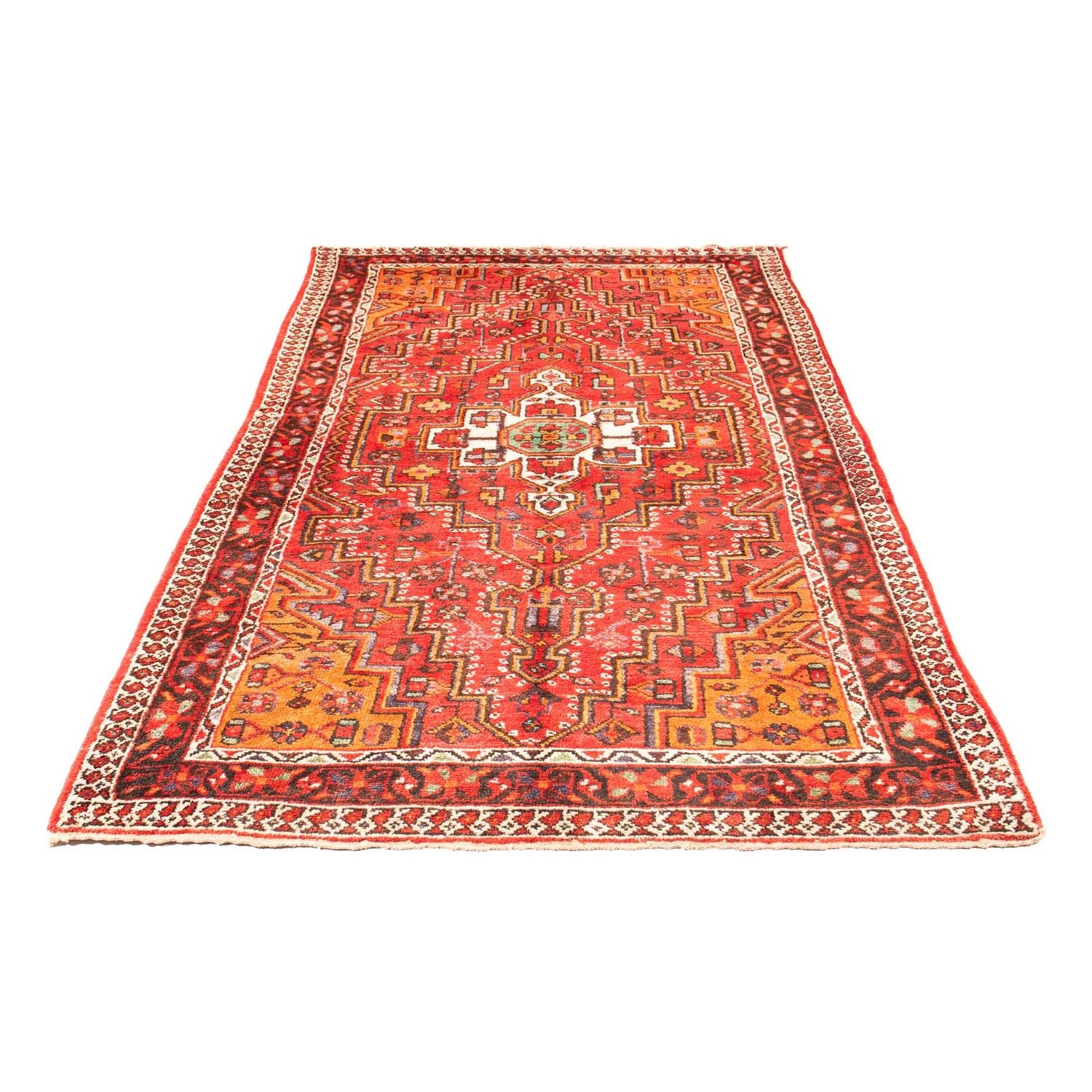 Alfombra persa - Nómada - 234 x 151 cm - rojo claro
