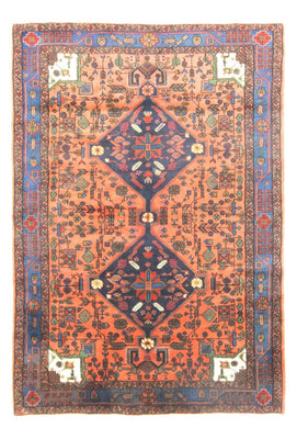 Alfombra persa - Nómada - 222 x 154 cm - naranja