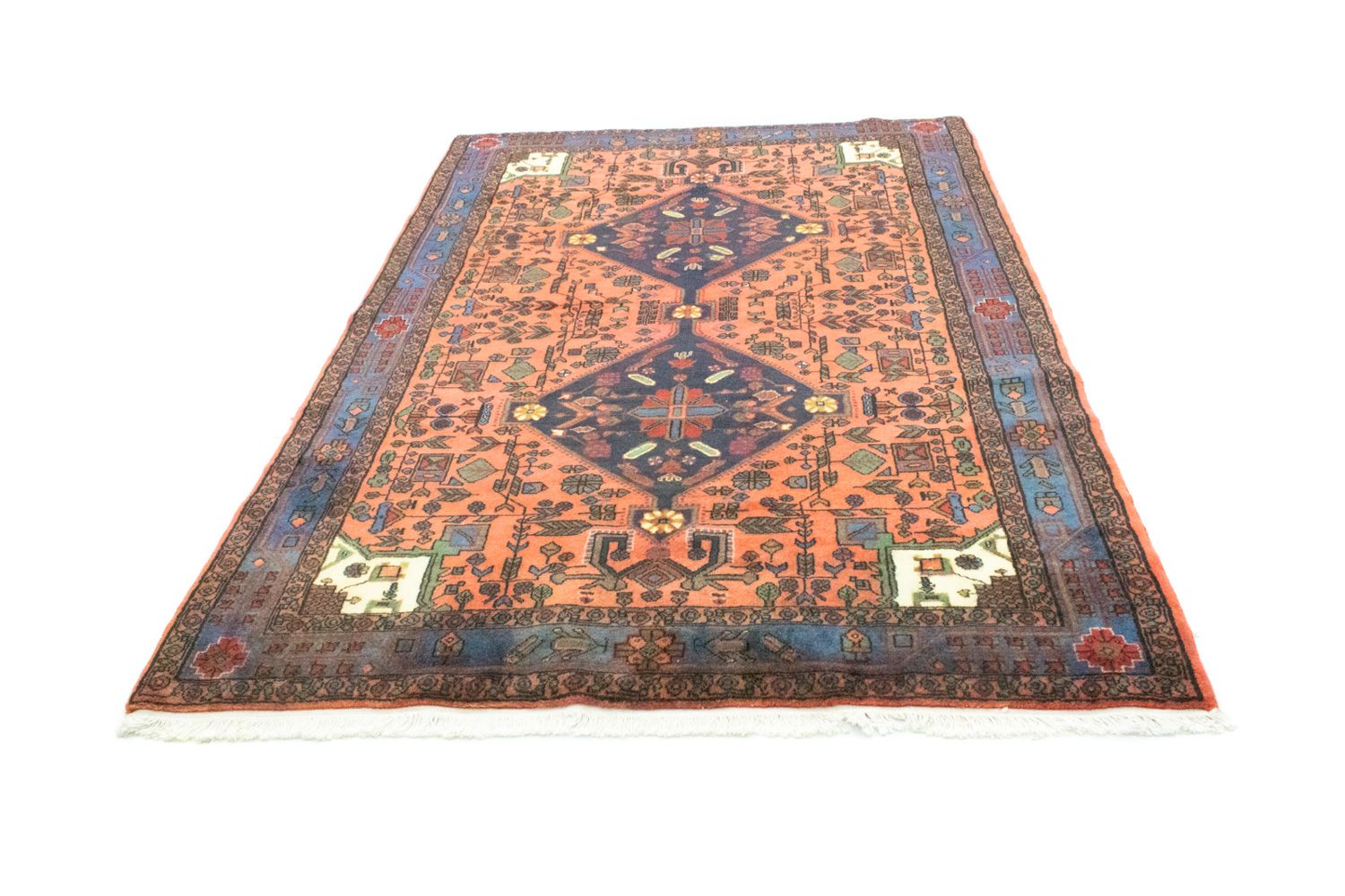 Alfombra persa - Nómada - 222 x 154 cm - naranja