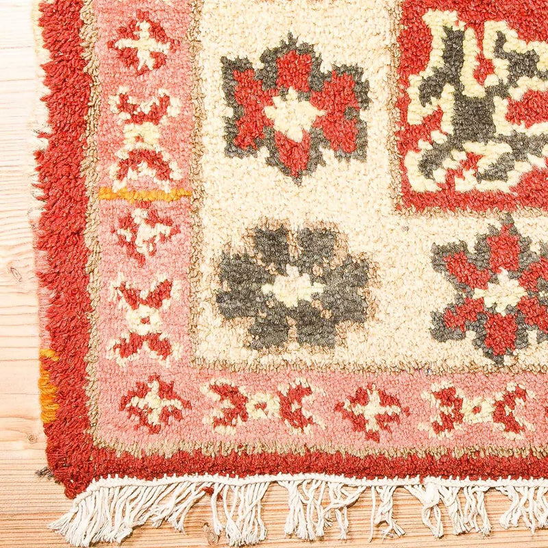 Alfombra oriental - 151 x 90 cm - rojo