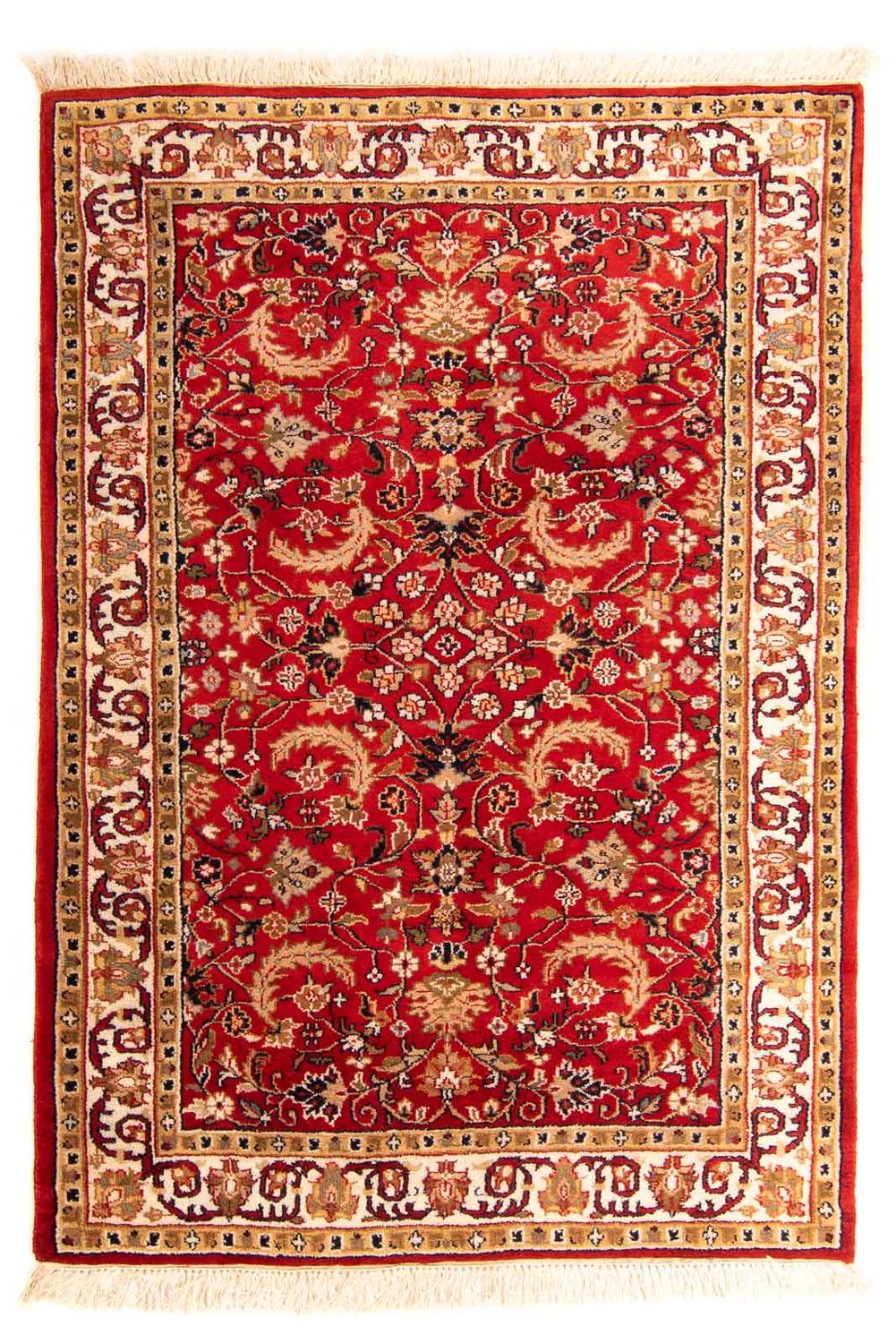 Alfombra oriental - Bidjar - Indus - 176 x 119 cm - rojo oscuro