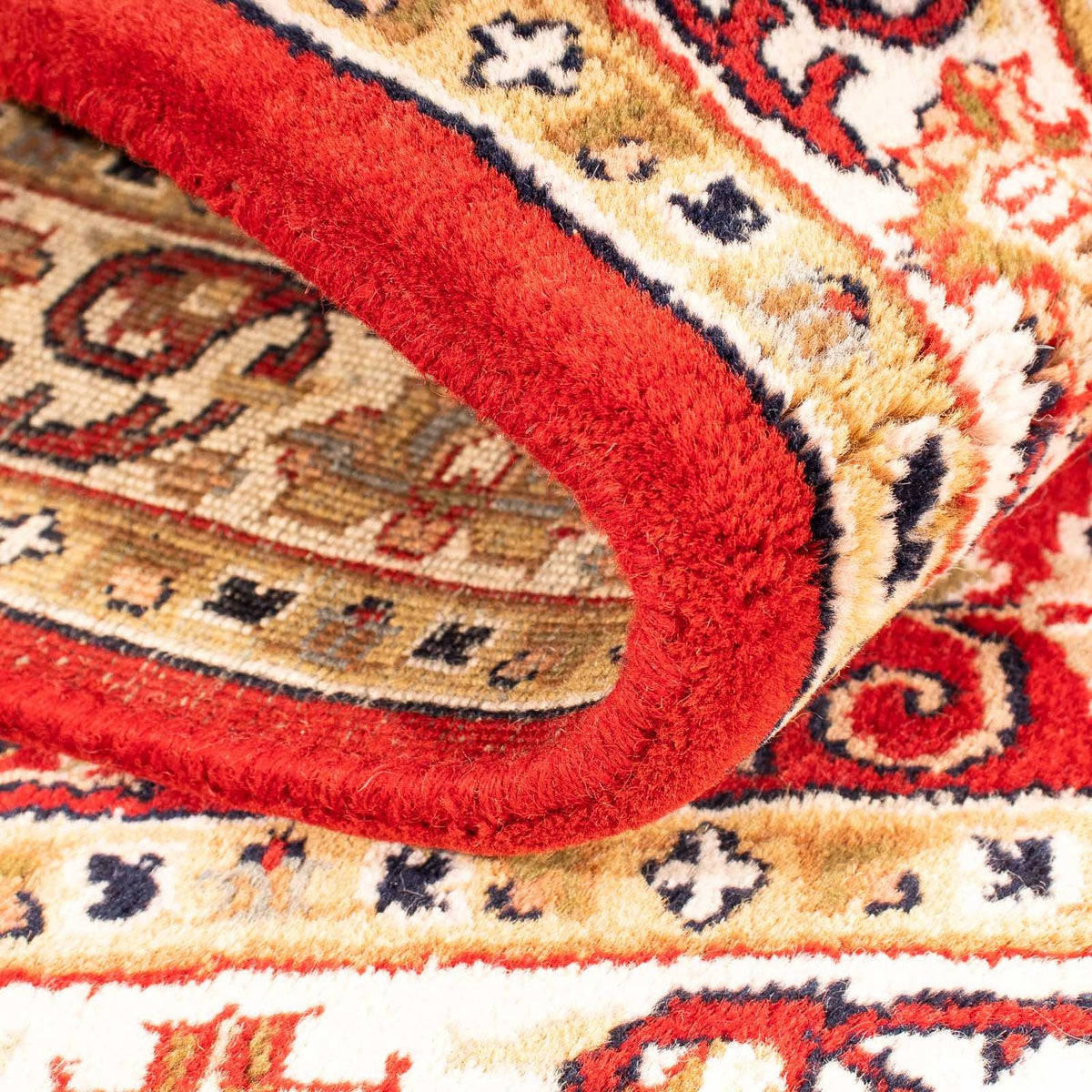 Alfombra oriental - Bidjar - Indus - 176 x 119 cm - rojo oscuro