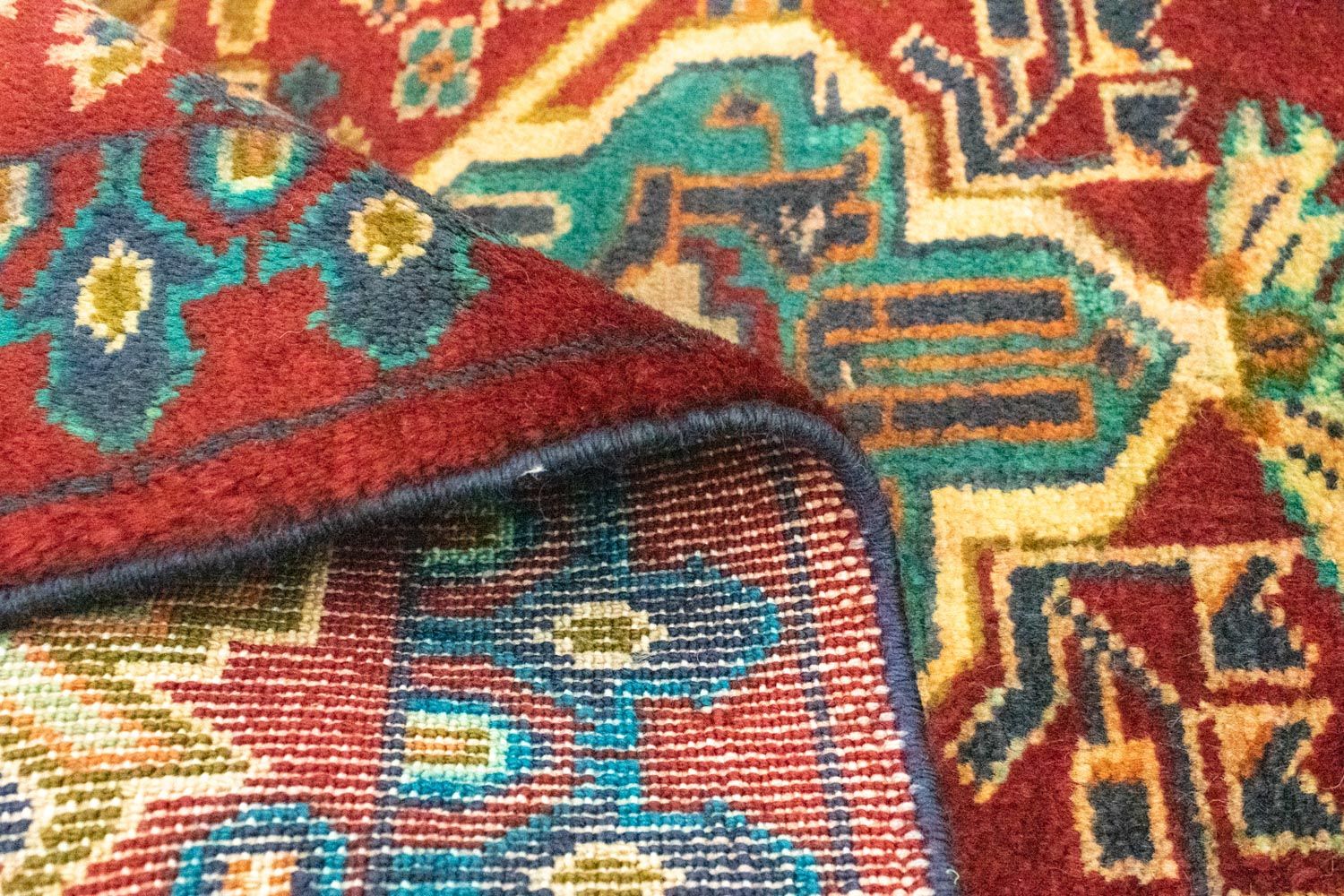 Alfombra Turkaman - 89 x 63 cm - rojo
