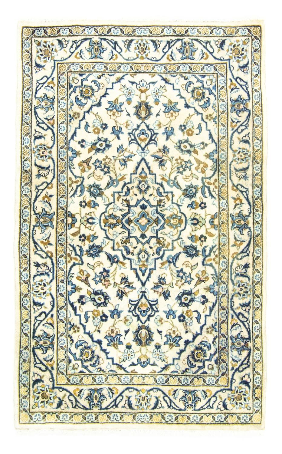 Alfombra persa - Keshan - 162 x 102 cm - beige