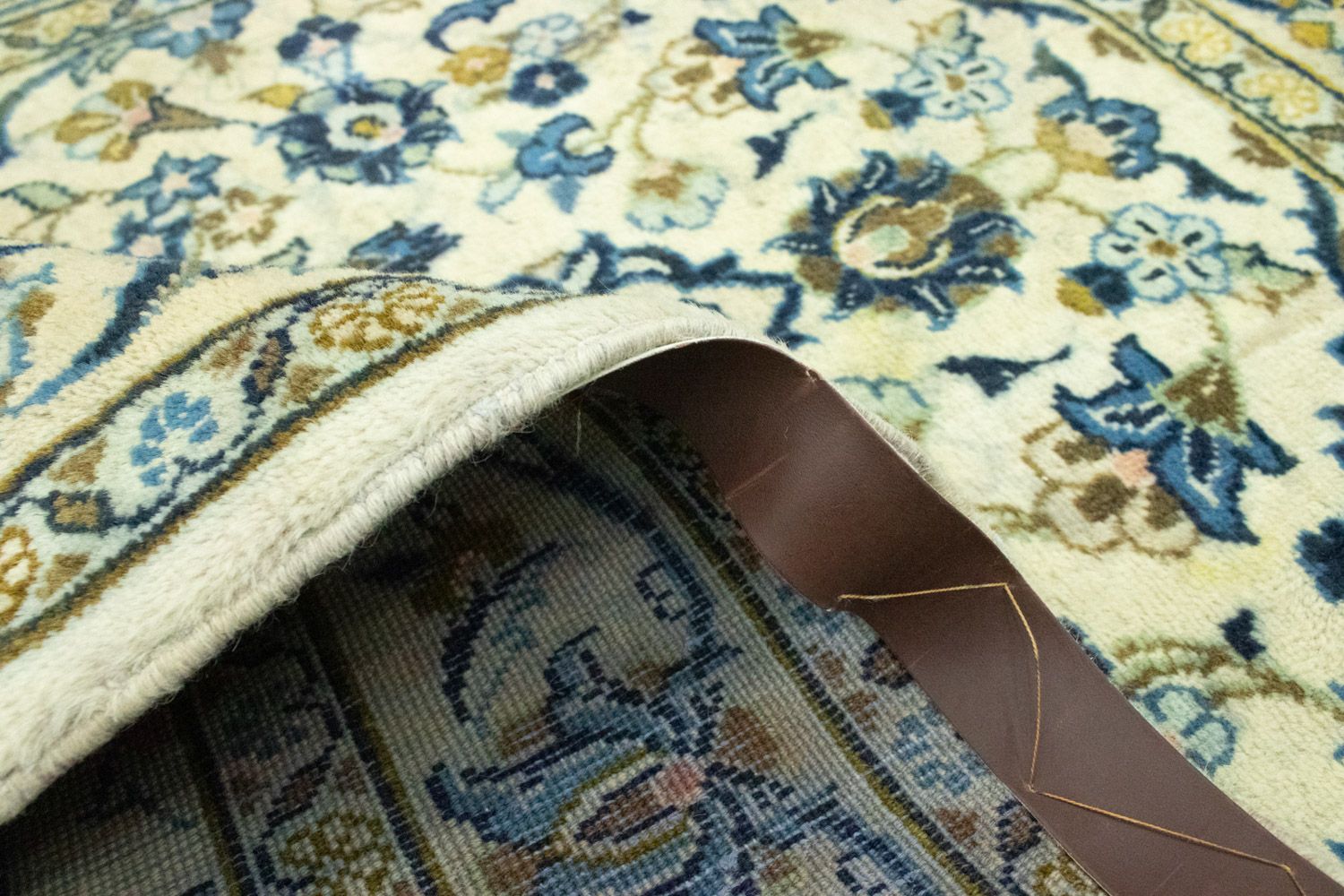 Alfombra persa - Keshan - 162 x 102 cm - beige