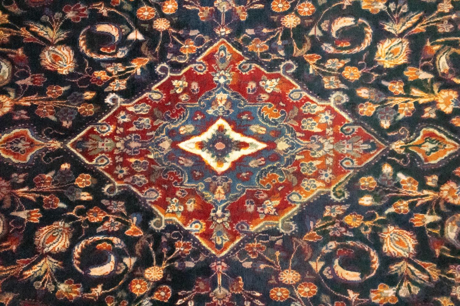 Alfombra de pasillo Alfombra persa - Nómada - 227 x 129 cm - azul