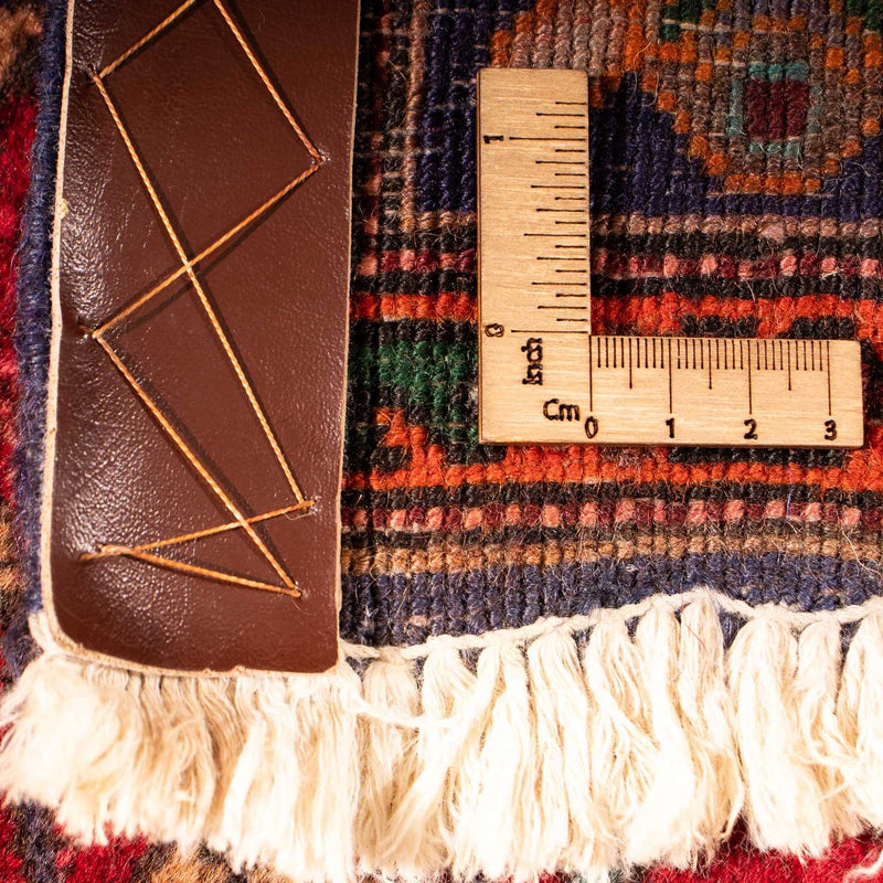 Alfombra de pasillo Alfombra persa - Bidjar - 222 x 128 cm - rojo claro