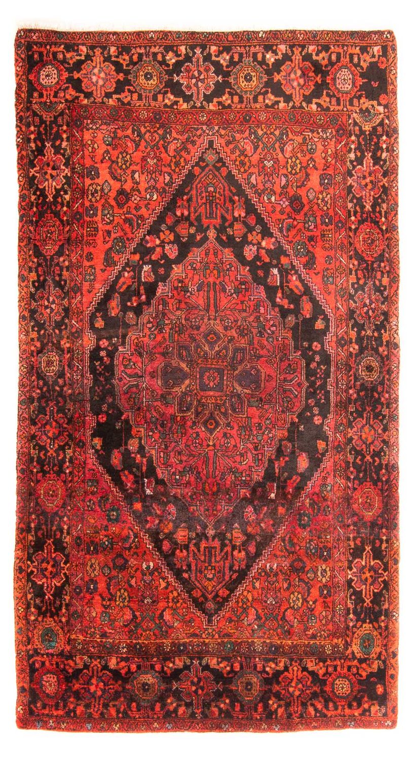 Alfombra de pasillo Alfombra persa - Nómada - 238 x 127 cm - rojo oscuro