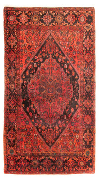 Alfombra de pasillo Alfombra persa - Nómada - 238 x 127 cm - rojo oscuro