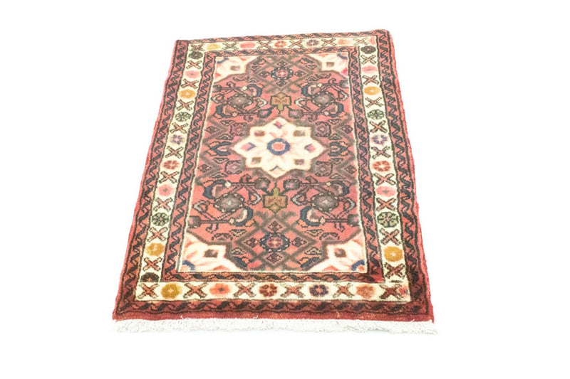 Alfombra persa - Nómada - 95 x 65 cm - rosa