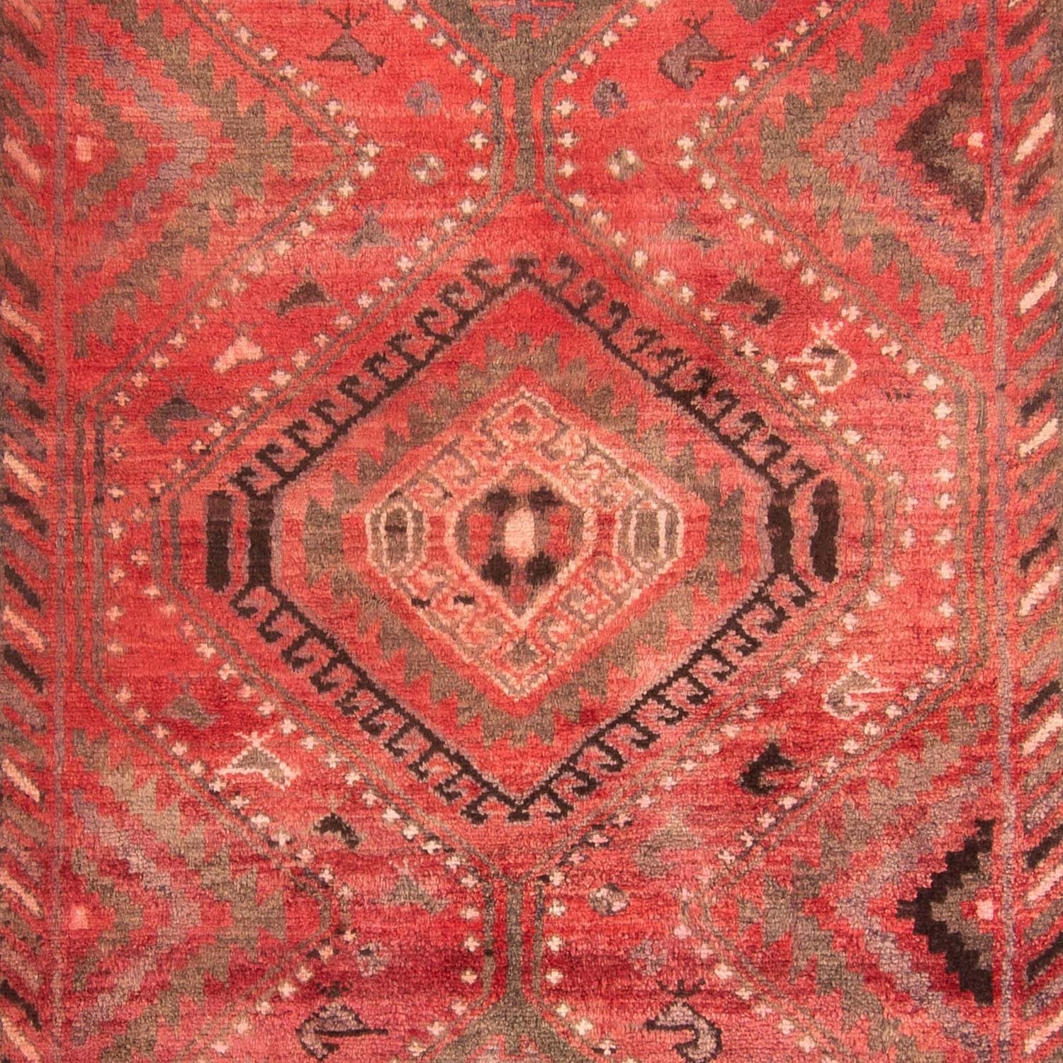 Alfombra persa - Nómada - 242 x 174 cm - rojo oscuro