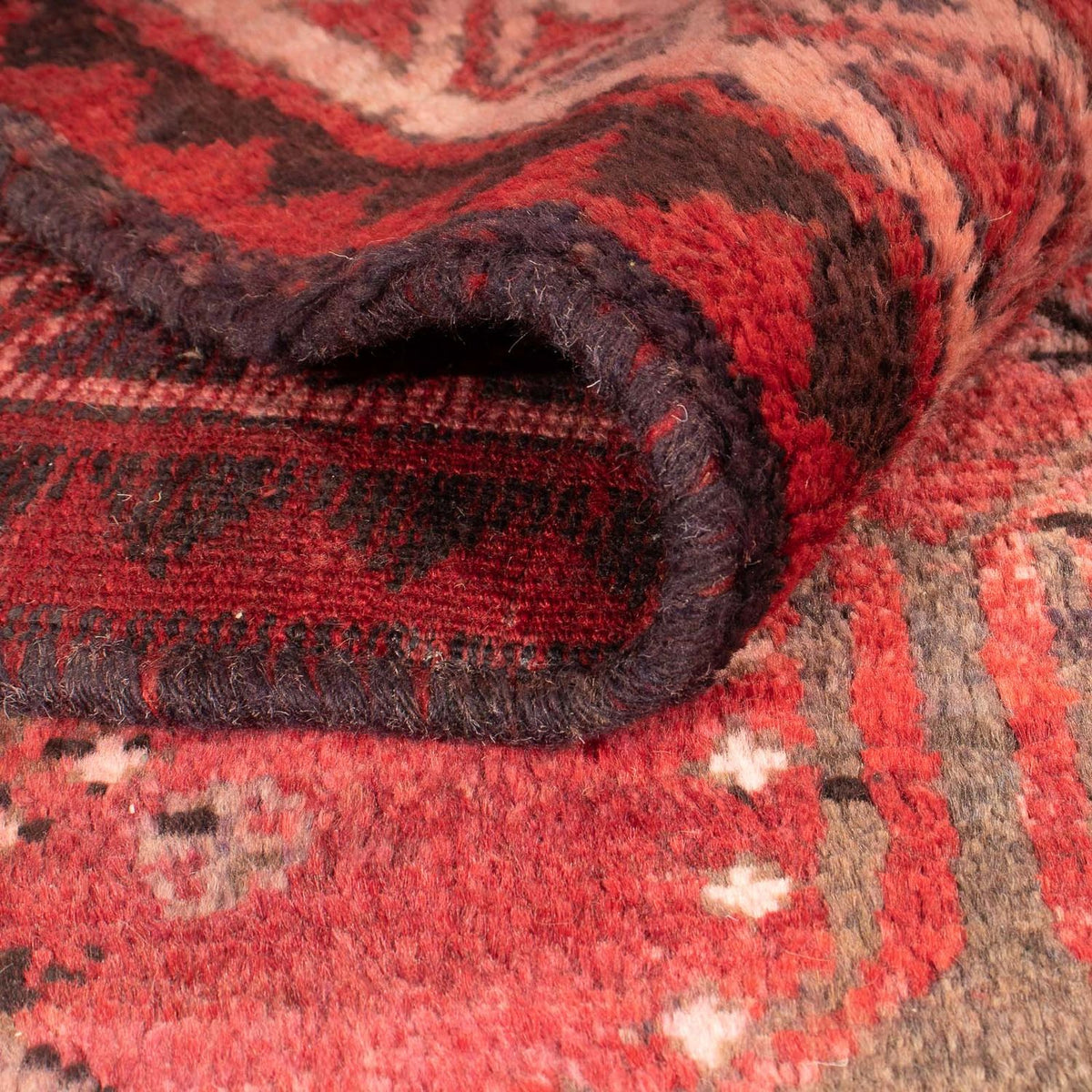 Alfombra persa - Nómada - 242 x 174 cm - rojo oscuro