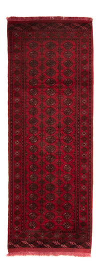 Alfombra de pasillo Alfombra afgana - Bukhara - 280 x 106 cm - rojo oscuro