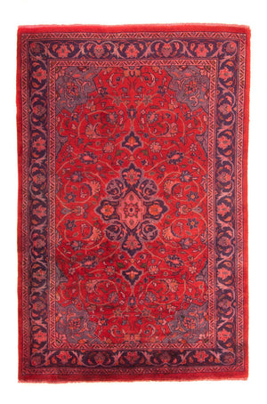 Alfombra persa - Clásica - 208 x 135 cm - rojo oscuro