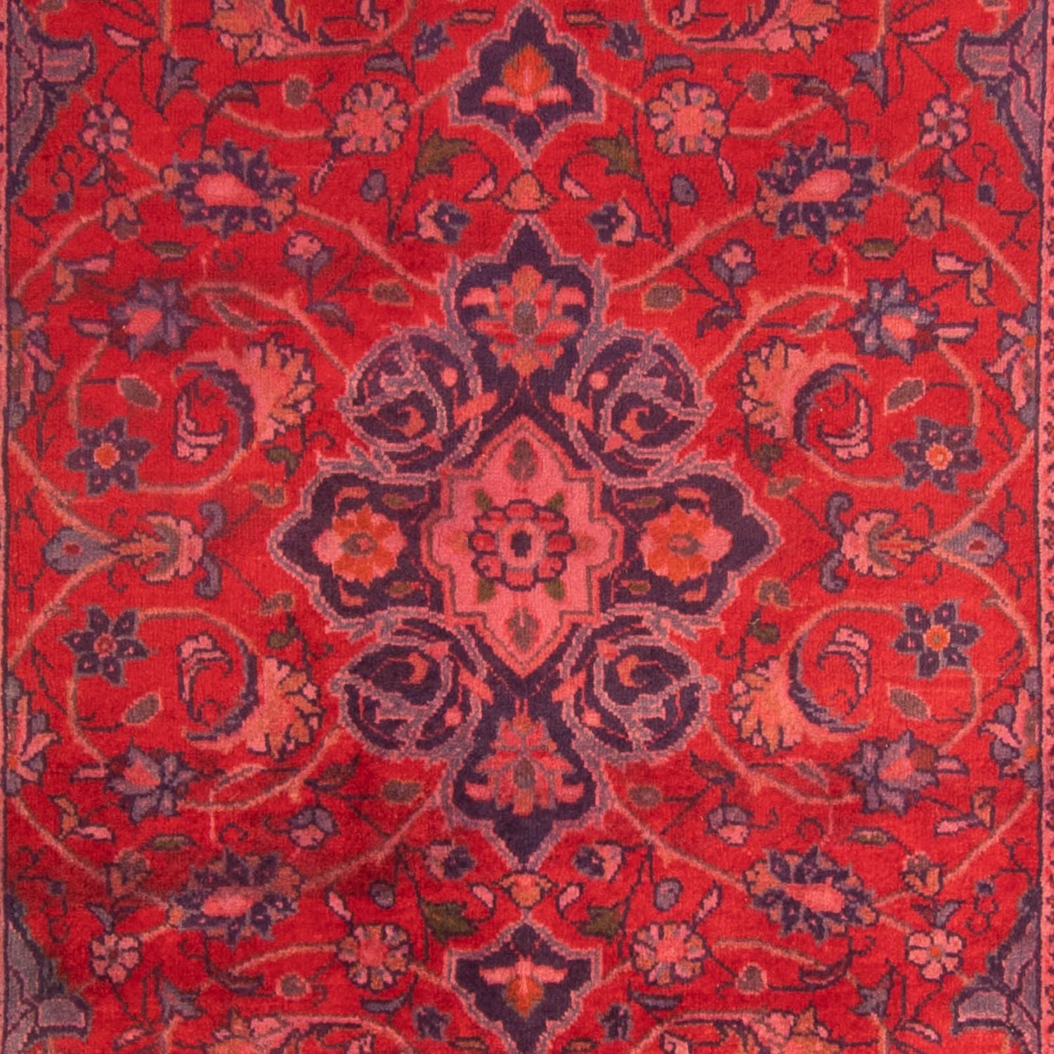 Alfombra persa - Clásica - 208 x 135 cm - rojo oscuro