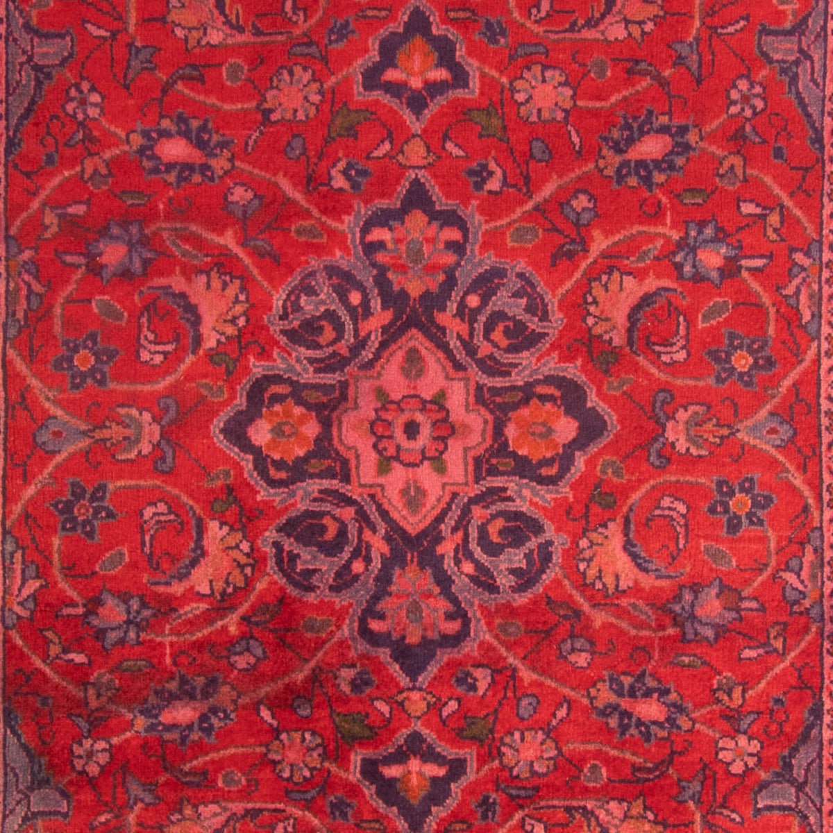 Alfombra persa - Clásica - 208 x 135 cm - rojo oscuro