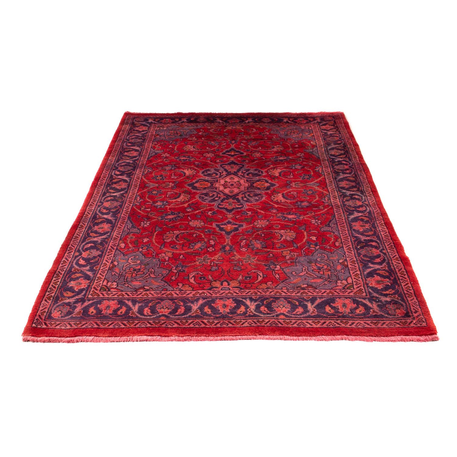Alfombra persa - Clásica - 208 x 135 cm - rojo oscuro