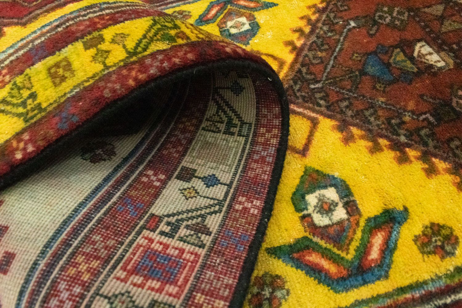Alfombra de pasillo Alfombra persa - Nómada - 300 x 73 cm - amarillo