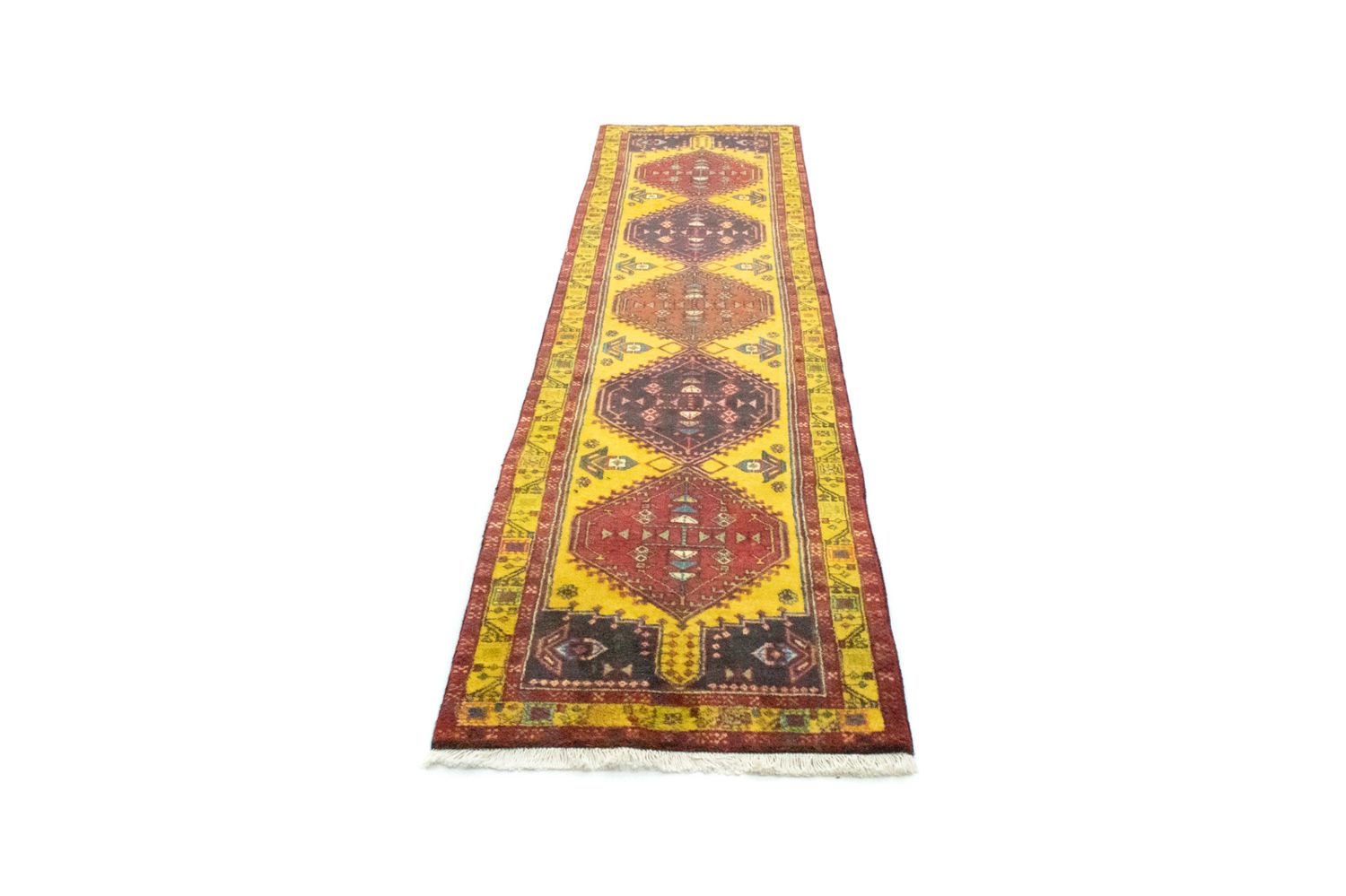 Alfombra de pasillo Alfombra persa - Nómada - 300 x 73 cm - amarillo