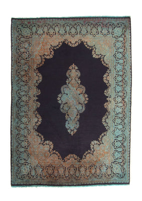 Alfombra persa - Clásica - 199 x 151 cm - azul oscuro