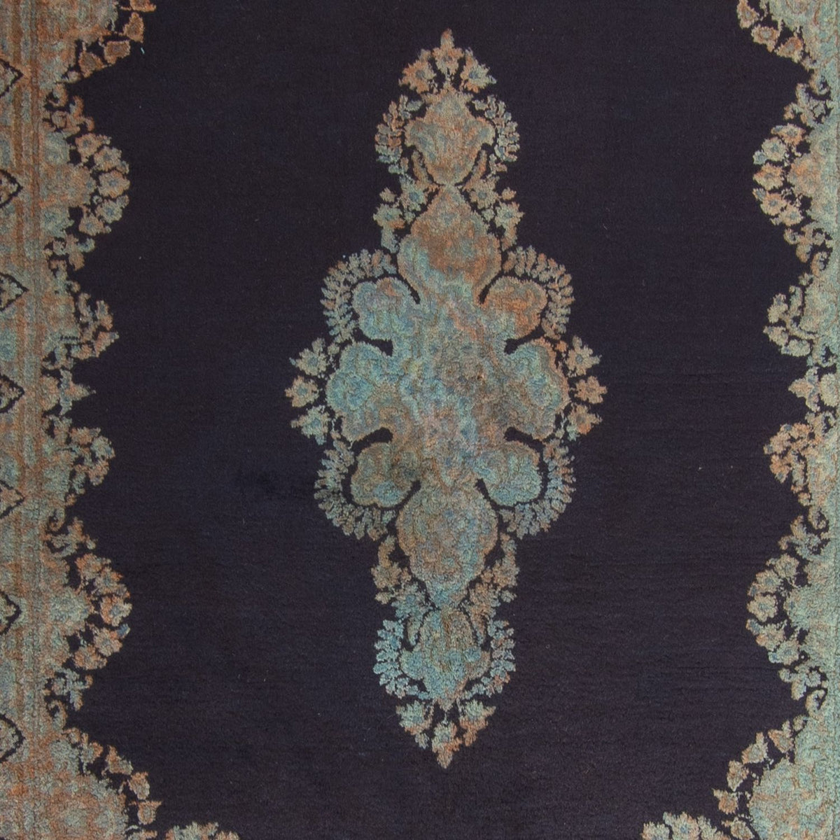 Alfombra persa - Clásica - 199 x 151 cm - azul oscuro