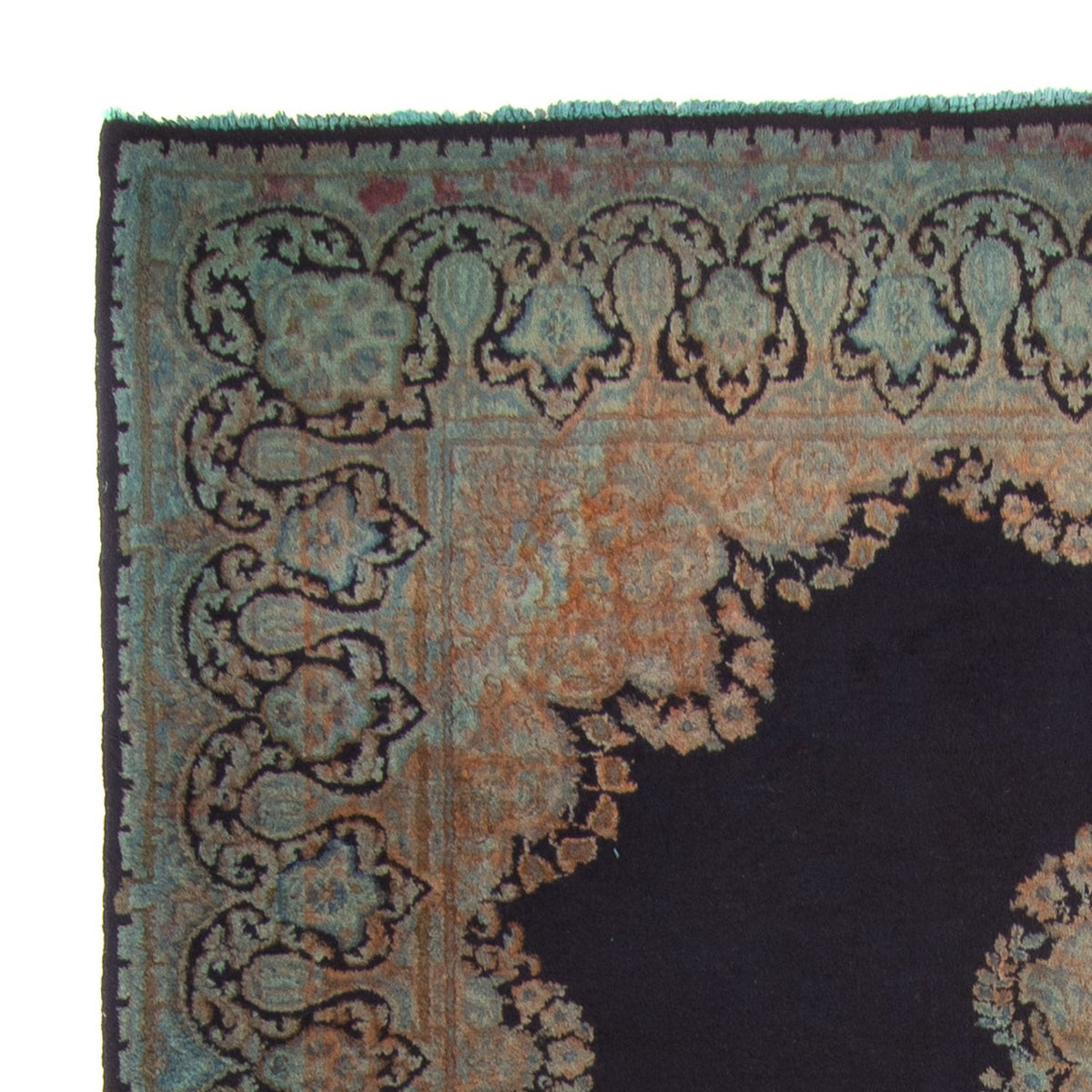 Alfombra persa - Clásica - 199 x 151 cm - azul oscuro