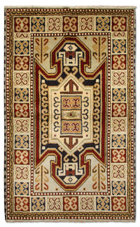 Alfombra oriental - 154 x 91 cm - beige