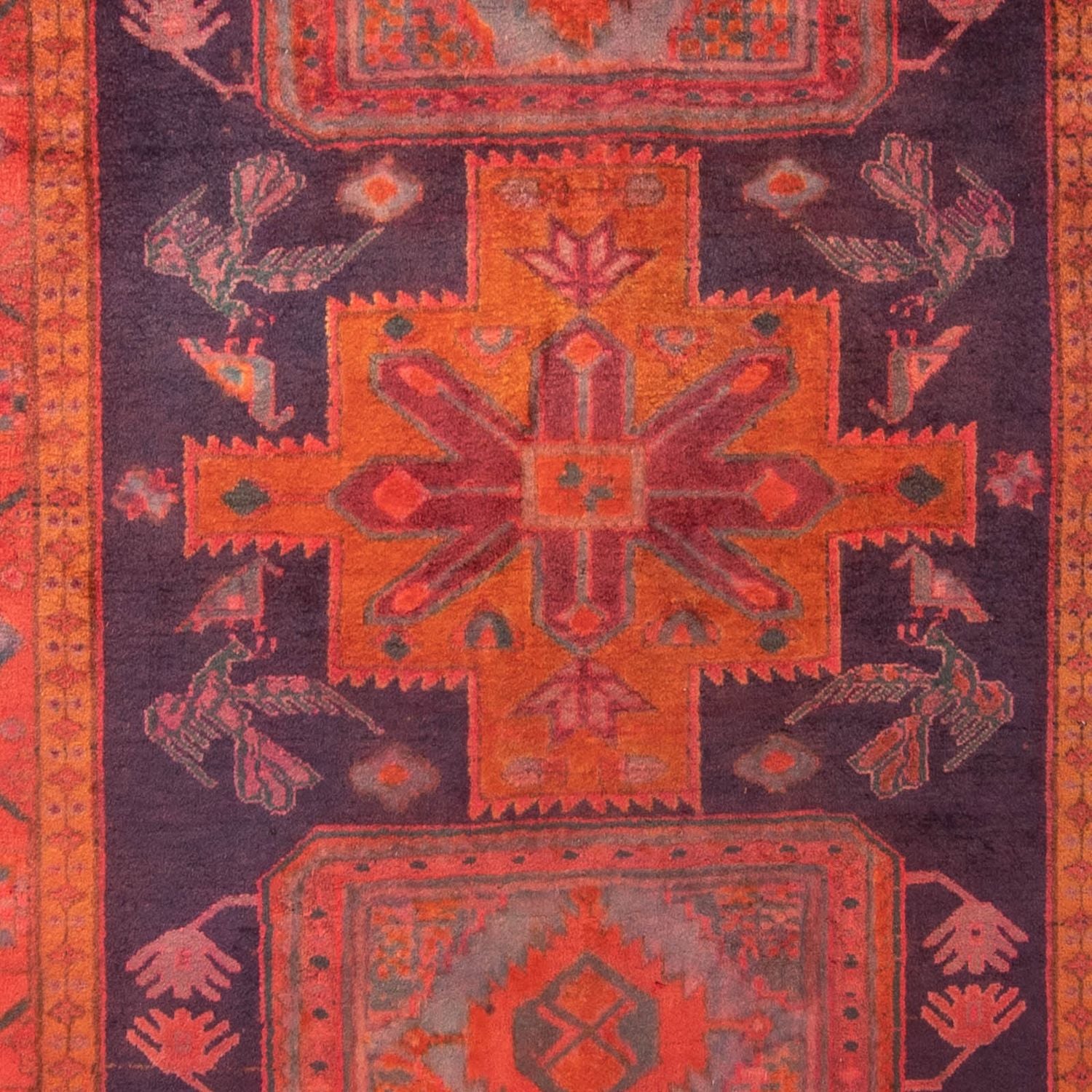 Alfombra de pasillo Alfombra persa - Nómada - 320 x 140 cm - óxido
