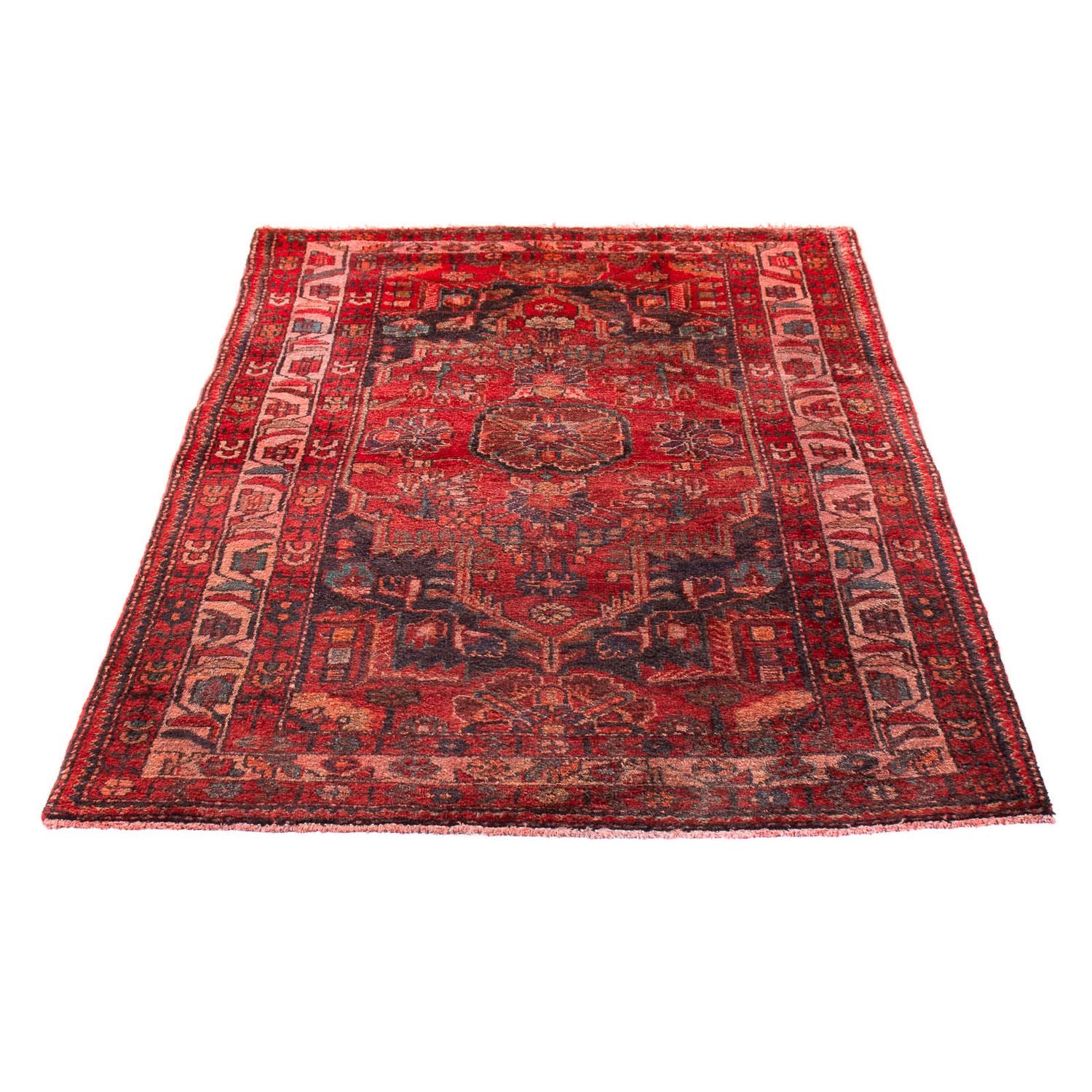Alfombra persa - Nómada - 174 x 112 cm - rojo oscuro
